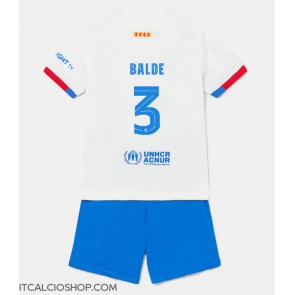 Barcelona Alejandro Balde #3 Seconda Maglia Bambino 2023-24 Manica Corta (+ Pantaloni corti)